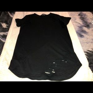 Plus Size Distressed Dress